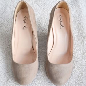 Qupid Block Heel Pumps